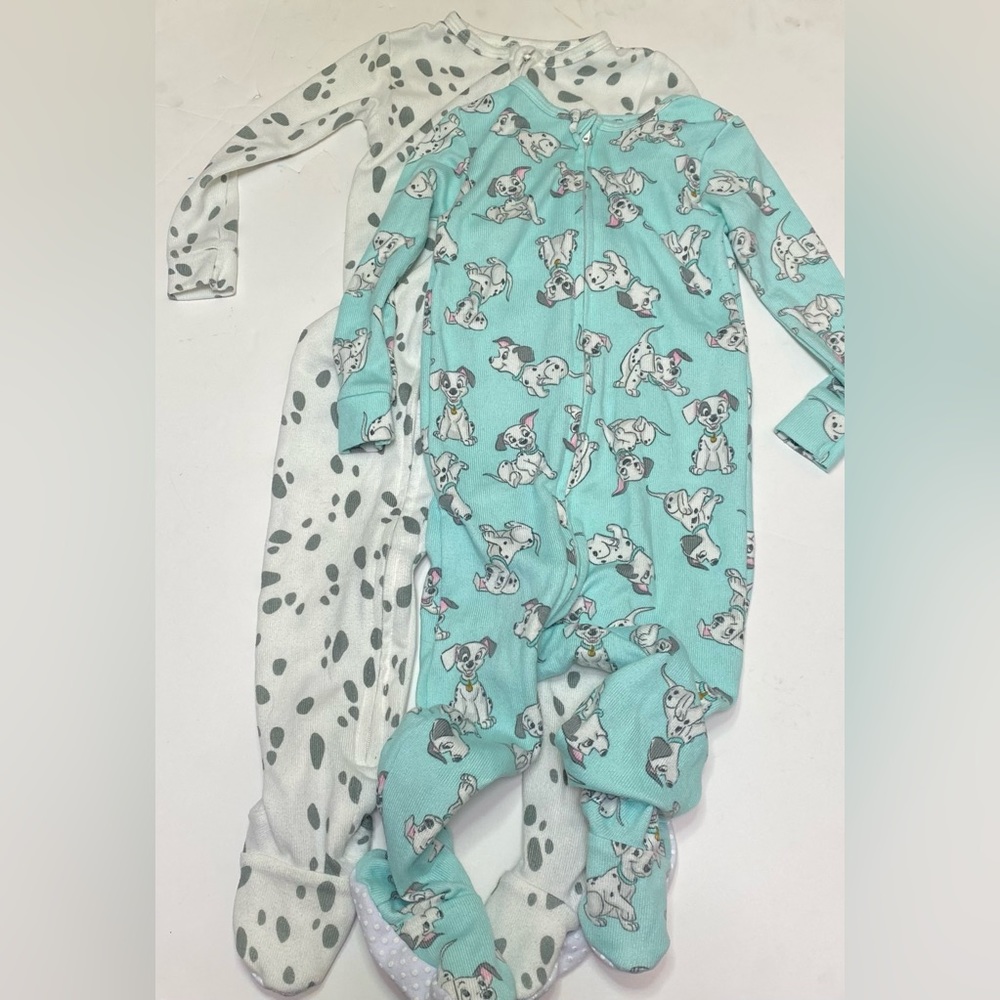 Disney Baby 2  Zip-Up Sleeper - Dalmatians - 18M Pajamas